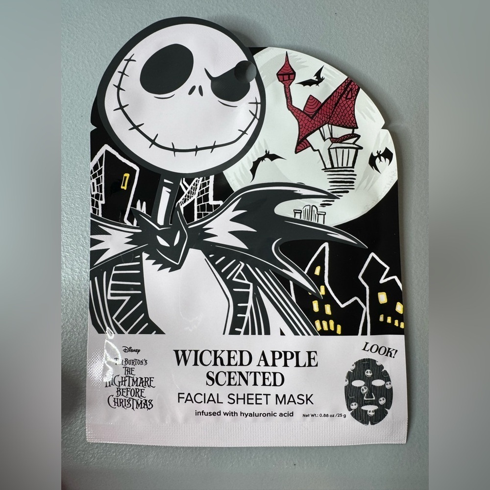 The Nightmare Before Christmas Wicked Apple Scented Facial Sheet Mask Jack